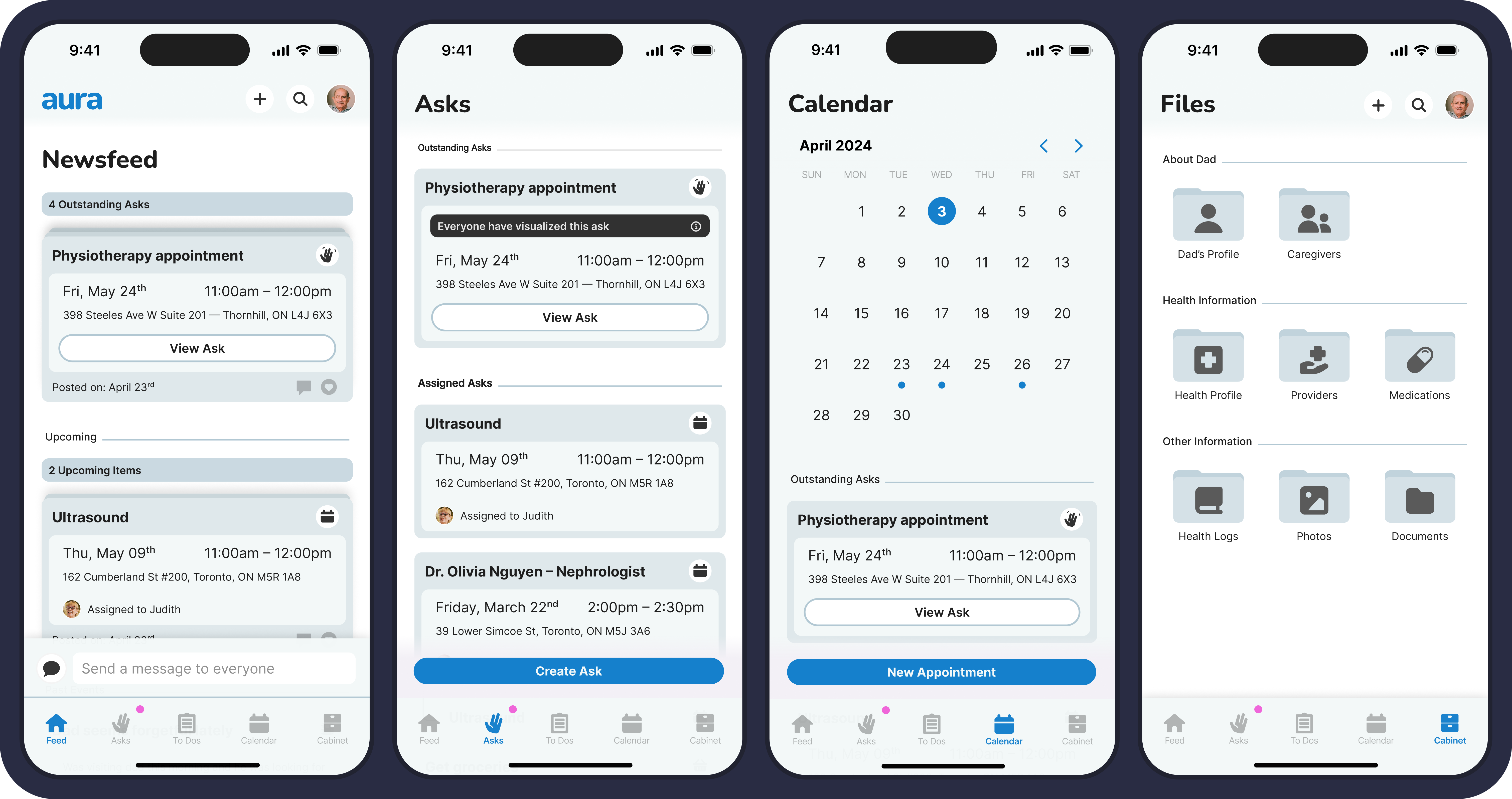 cover image for COPD project, showing a mobile app and a clinician dashboard